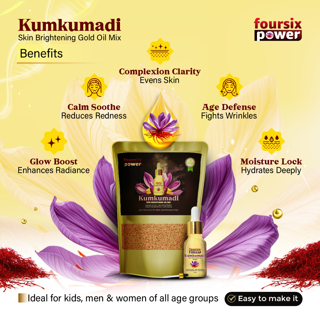 Kumkumadi Skin Brightening Gold Magic Powder Mix