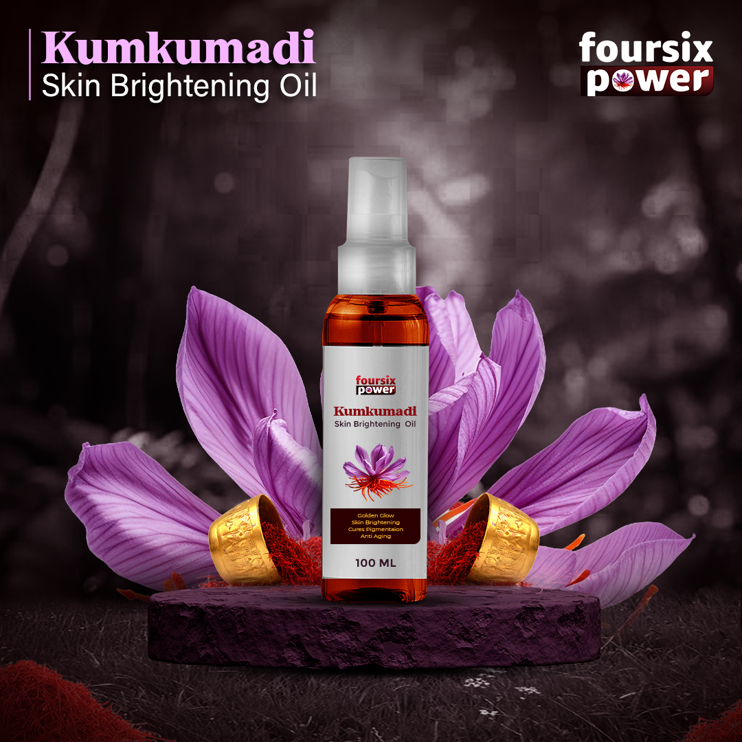 Kumkumadi Skin Brightening Oil ( 50% Extra Saffron & Goat Milk )